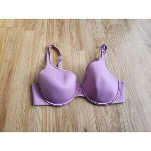 Vanity Fair Body Caress Bra 38D Pink Padded Underwire Adjustable Clasp Back